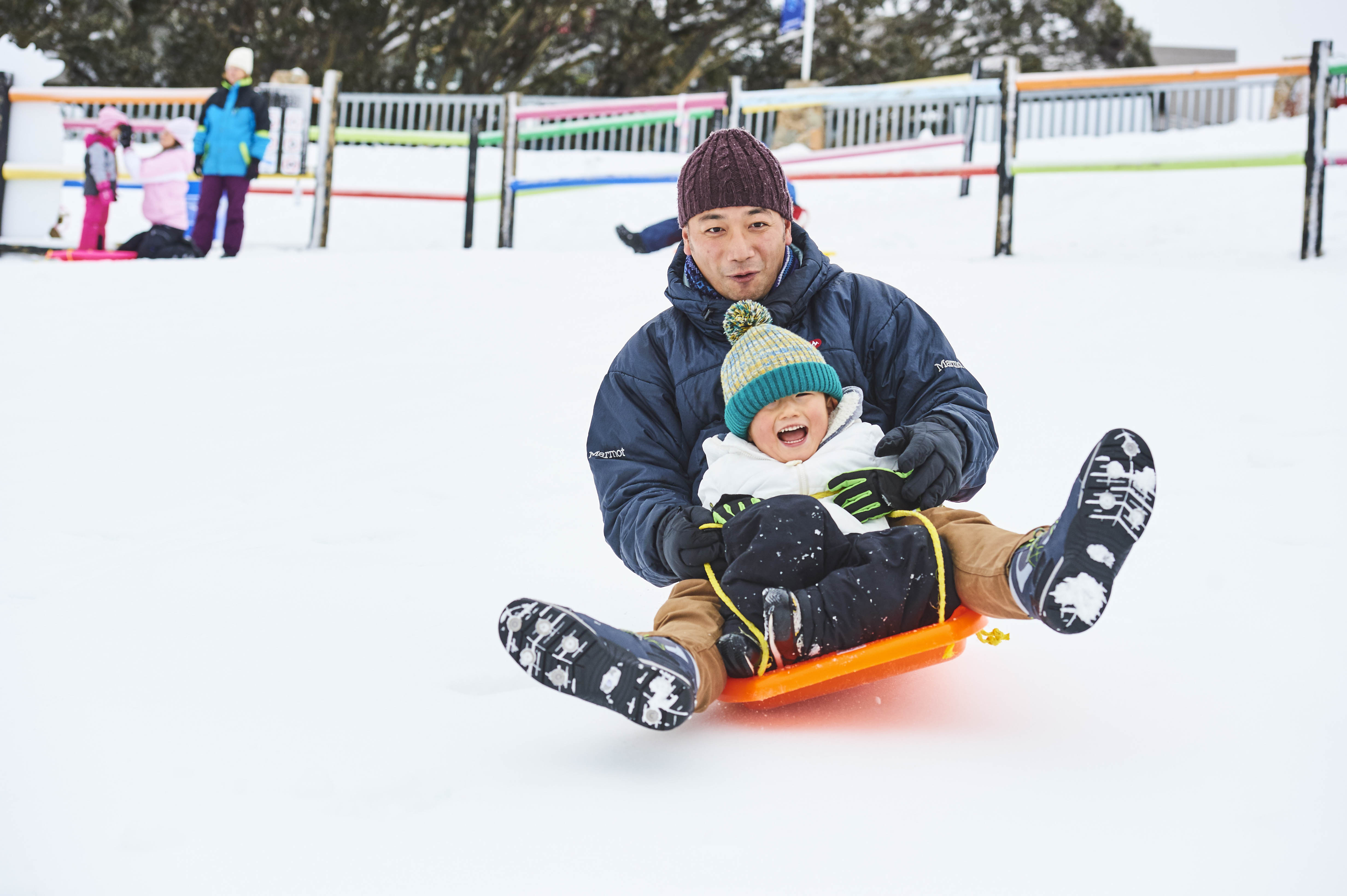 Families no longer allowed to take toboggans to Mount Buller as rules