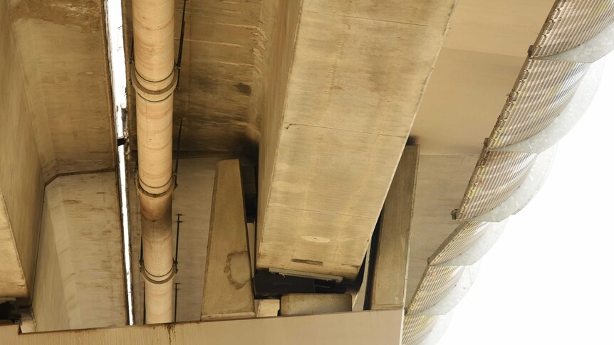 South road overpass damage