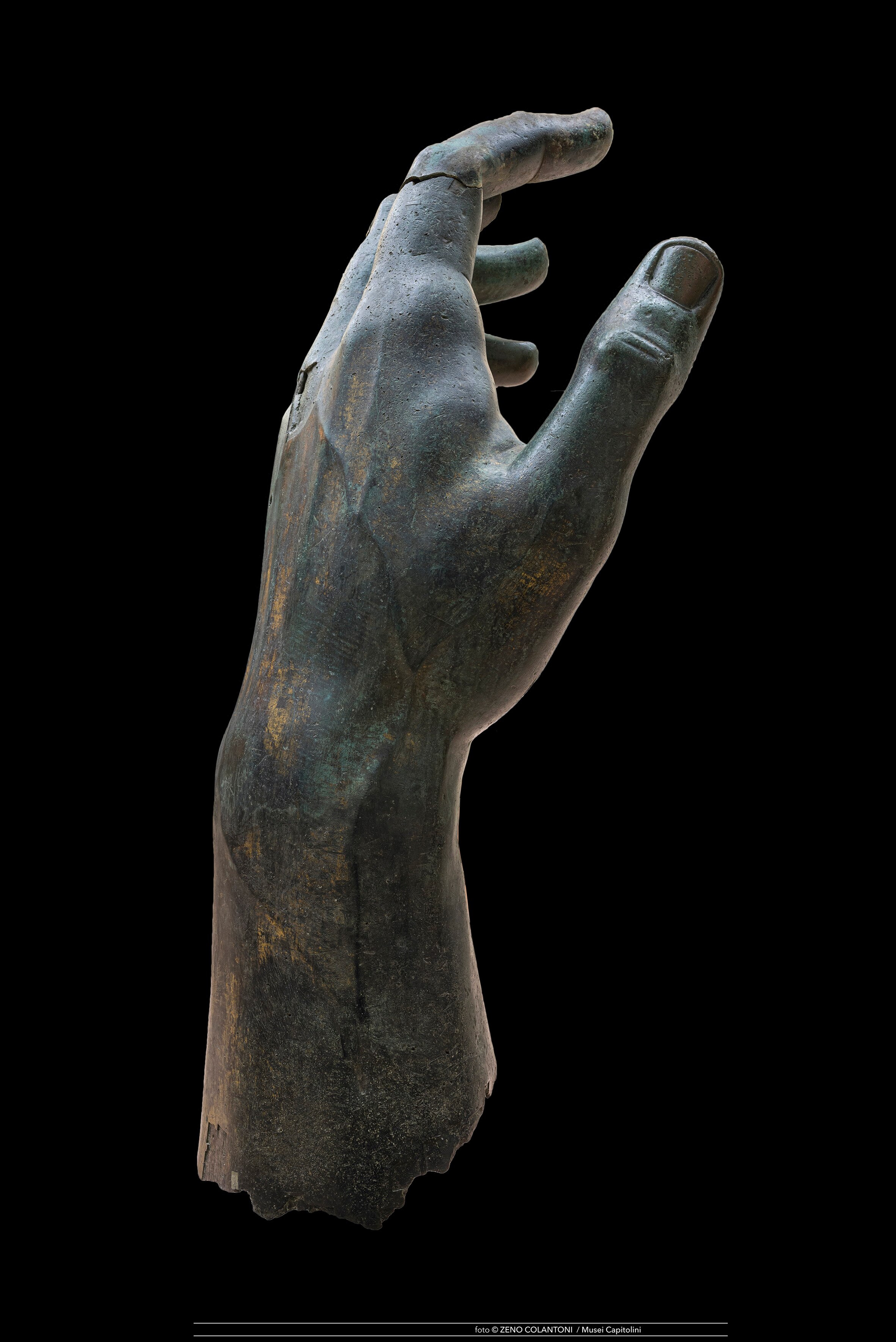 Statue of Roman Emperor Constantine hand