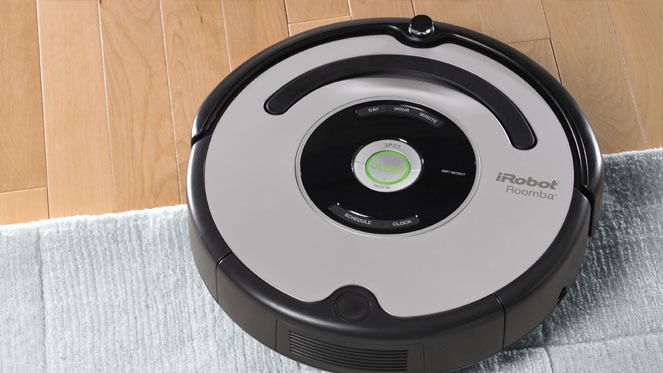 Roomba robotic vacuum cleaner.