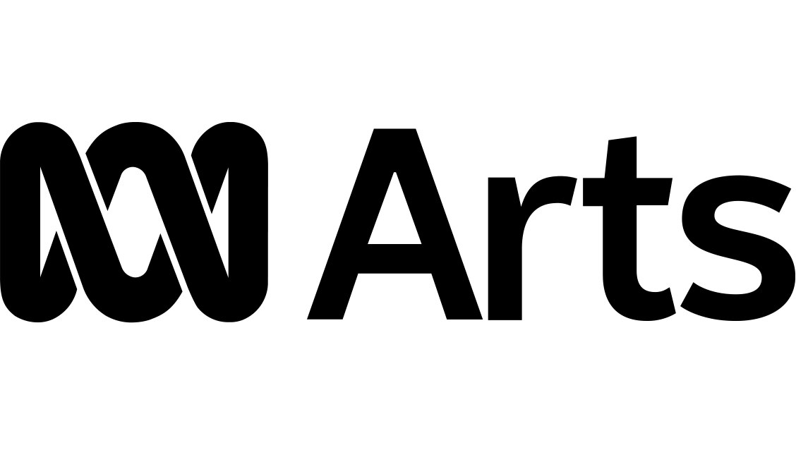一个黑色和白色的标志，上面有 ABC lissajous 和下面的“艺术”一词。” class=