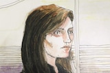 Court sketch of Tina Louise McPhee