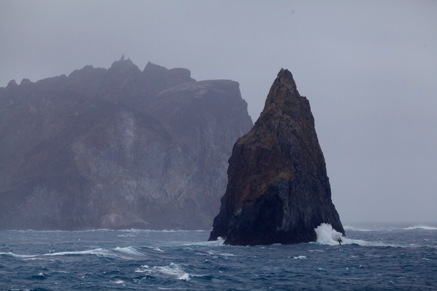 Meyer Rock is a pinnacle rock near McDonald Island