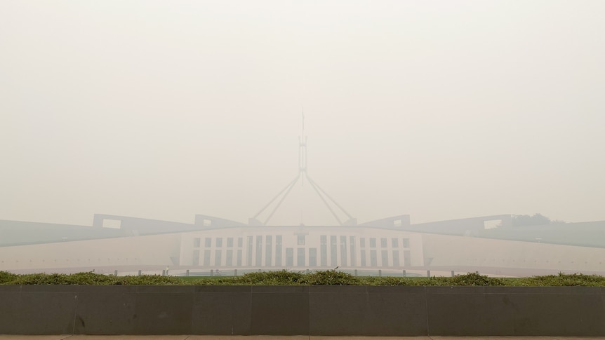 Smoke around Parliament House
