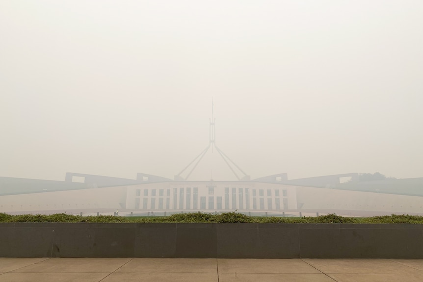 Smoke around Parliament House