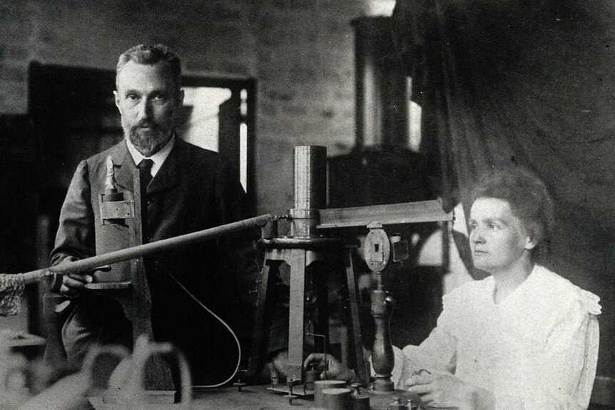 Marie Curie and Pierre Curie