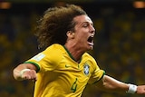 David Luiz celebrates stunning free-kick goal