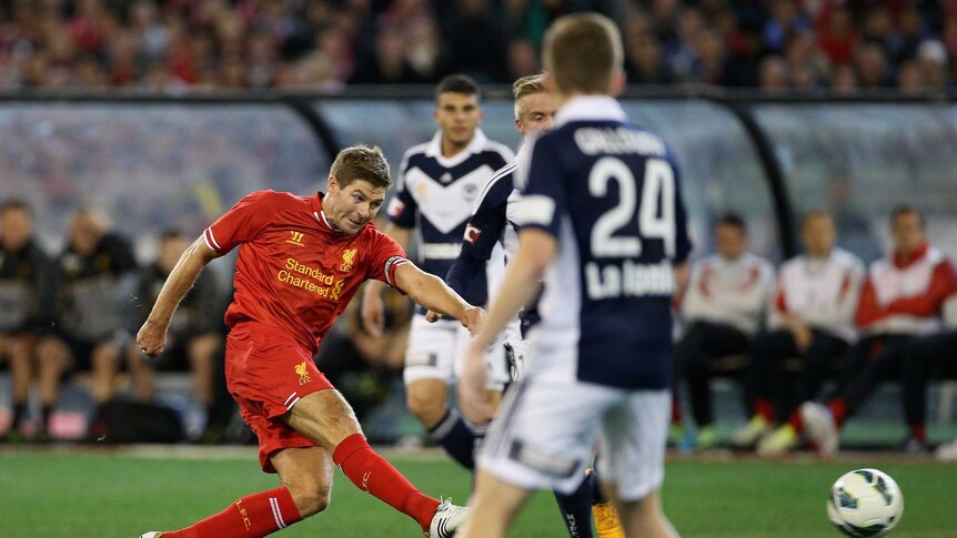 Gerrard shoots for goal in Melbourne