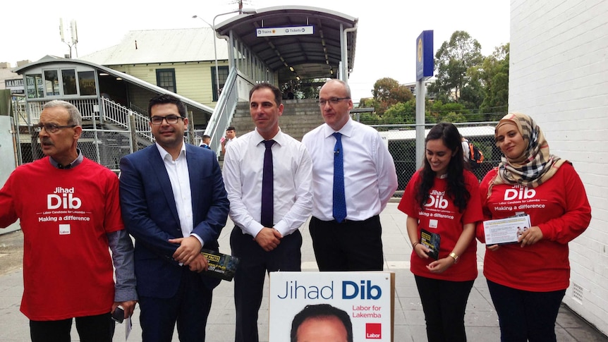 Luke Foley and Jihad Dib in Punchbowl in the seat of Lakemba