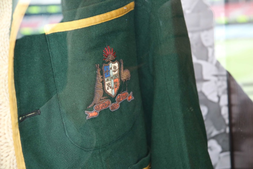 Australian emblem on a cricket blazer.