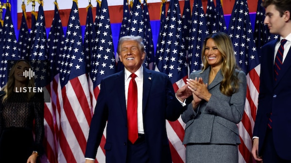 Getty Trump win 06 November 2024. Has Audio.