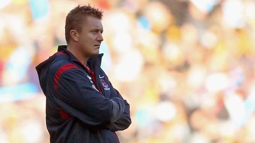 Neeld watches the Demons from the boundary line