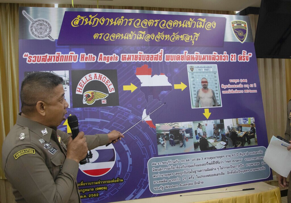 Australian Hells Angels Member Luke Anderson Arrested In Thailand Abc News