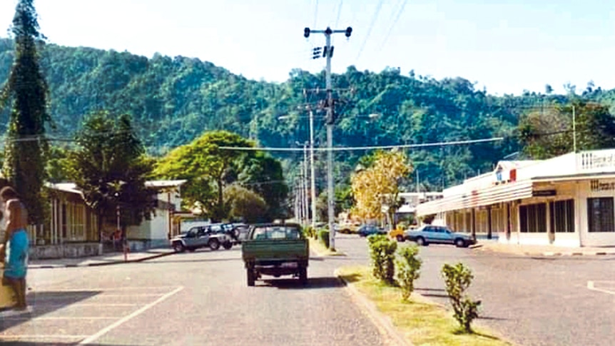 Looking down Mango Avenue. (Supplied: Rabaul Historical Society)