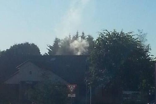 Smoke coming from Turangi police station