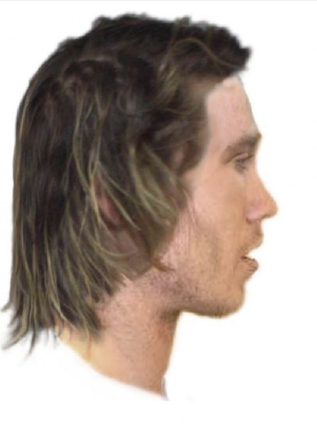 A composite image of a man wanted over the death of a Melbourne taxi driver.