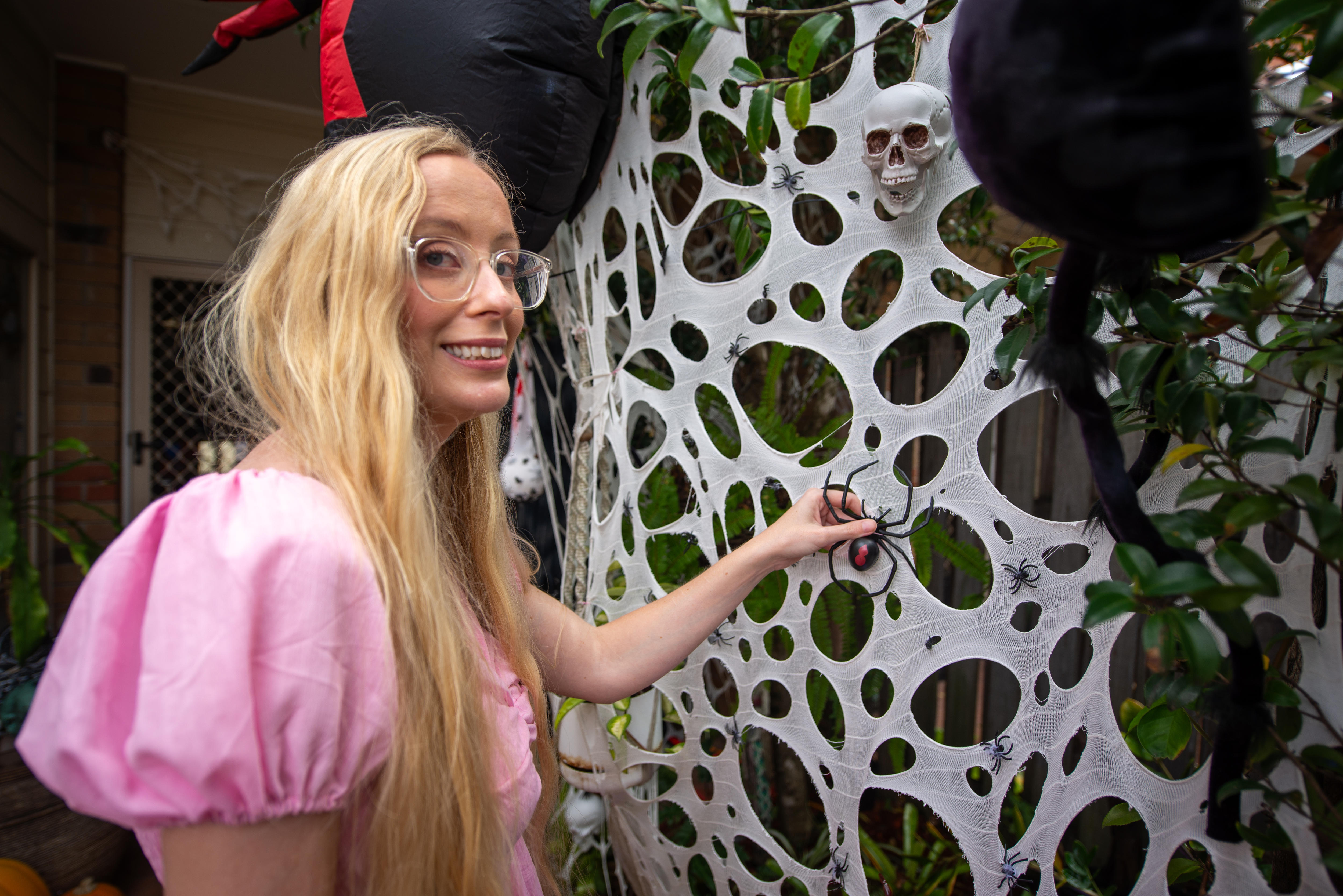 Creator's monster Halloween display proves 'people aren't so scary'