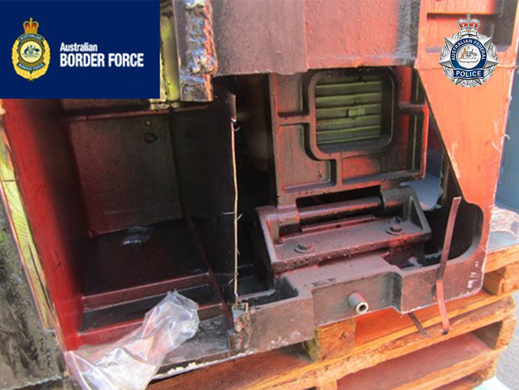 A rusty coloured piece of machinery