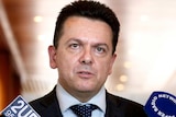 Nick Xenophon speaks to the media