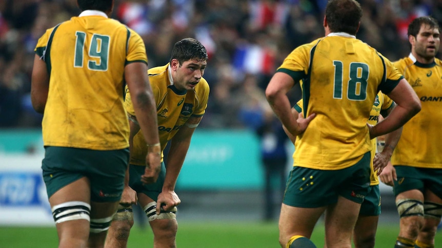 Simmons looks dejected after Wallabies loss