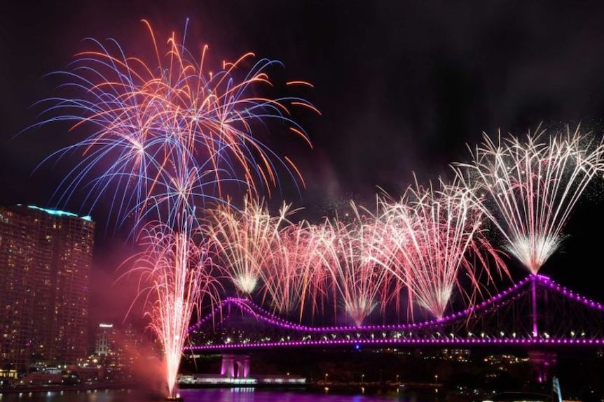 Riverfire lights up Brisbane's sky