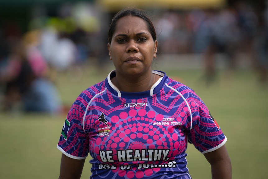 Tiaharna Close at the Lismore Aboriginal Rugby League Knockout carnival.