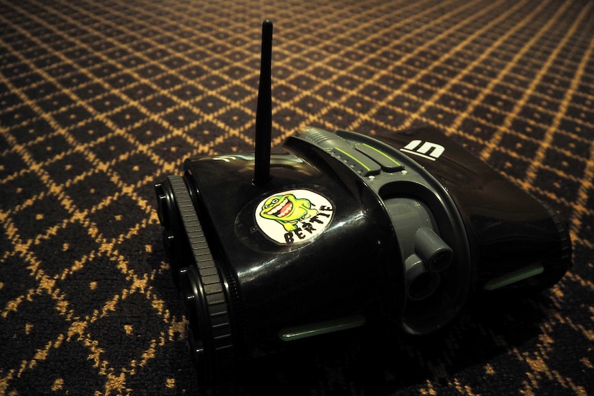 a wireless robot on carpet