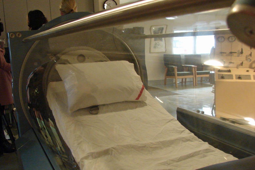 Hyperbaric chamber at the Royal Hobart Hospital.