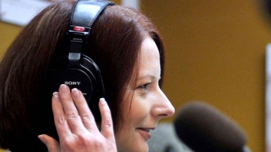 Questioned on tax: Julia Gillard.