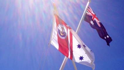 Marine Rescue NSW generic, flag with logo