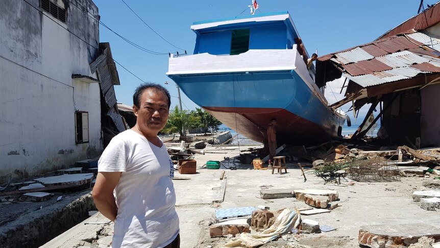 Siswanto's son was almost killed in the tsunami