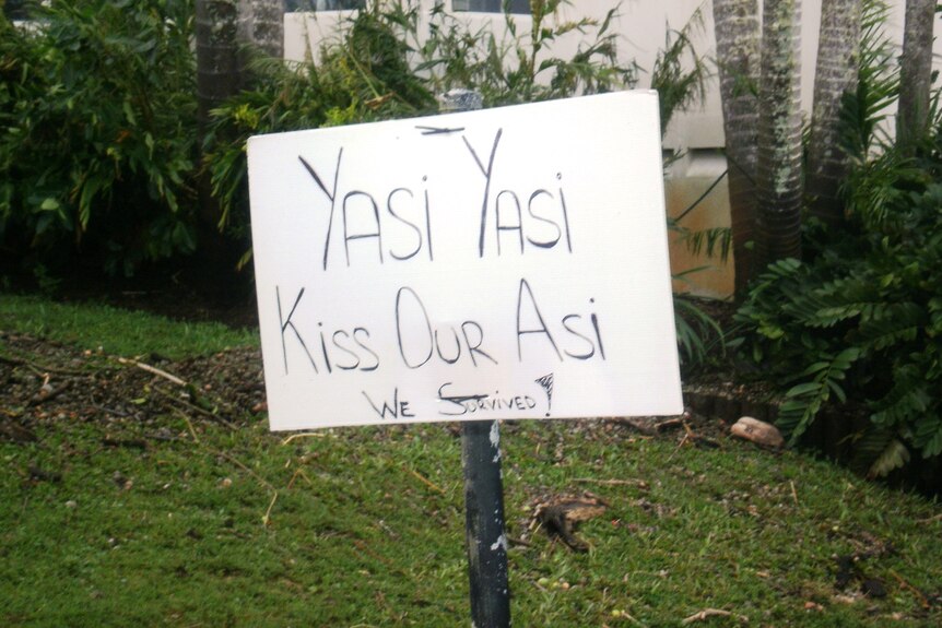 'Kiss our Asi' sign