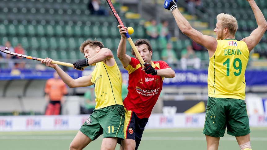 Kookaburras clash with the Spain in The Hague