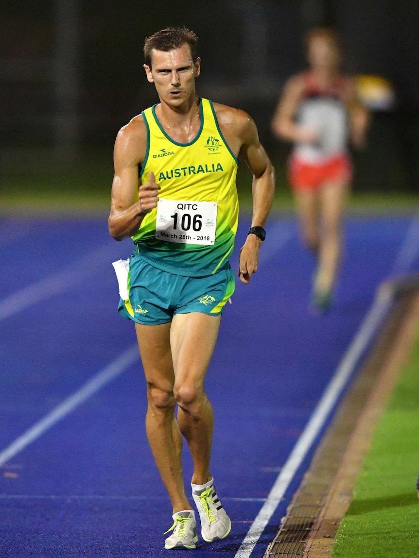 Dane Bird-Smith in action on the track