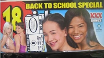 Porn magazines featuring very young women