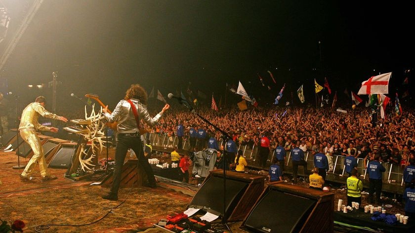 The Killers perform at Glastonbury
