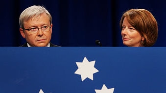 File photo: Kevin Rudd and Julia Gillard (Getty Images)