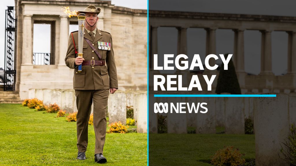 Legacy marks 100 years with France to Australia torch relay - ABC News