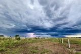 Lightning strike at Mantuan Downs Station between Springsure and Tambo in late November, 2021