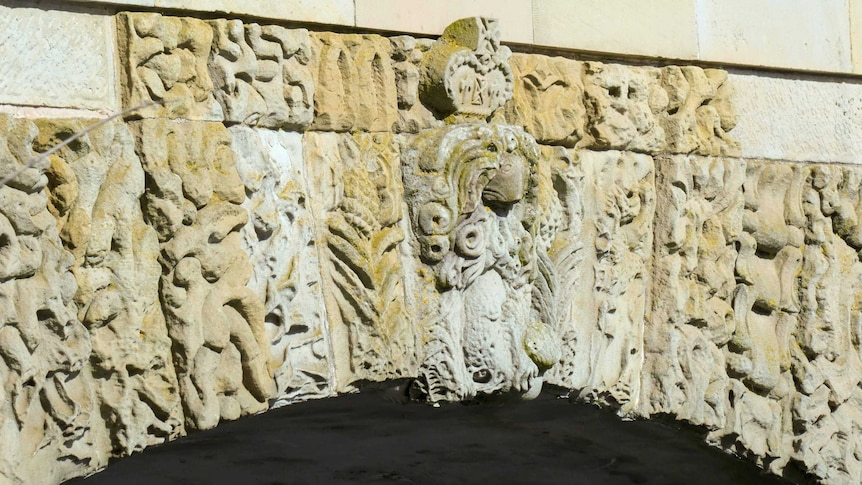 Detail of Ross Bridge carvings