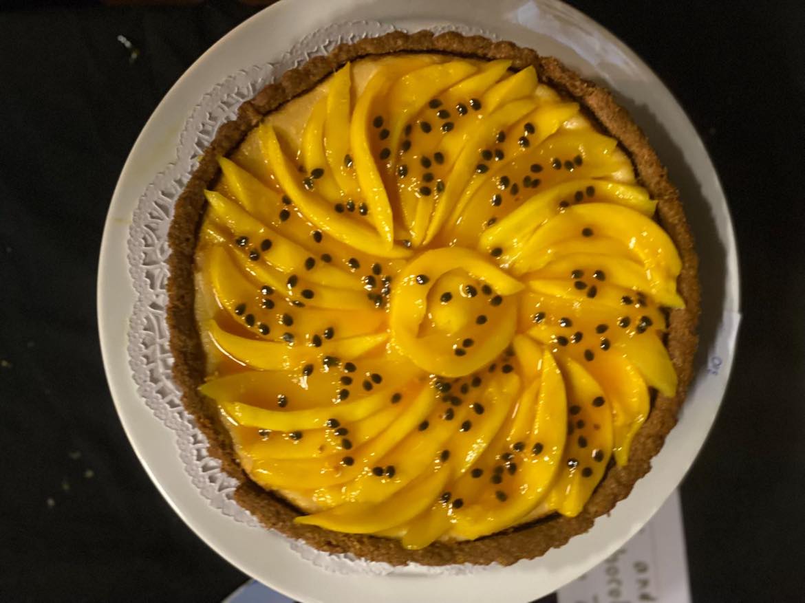 A lemon tart.
