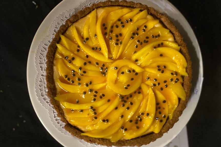 A lemon tart.