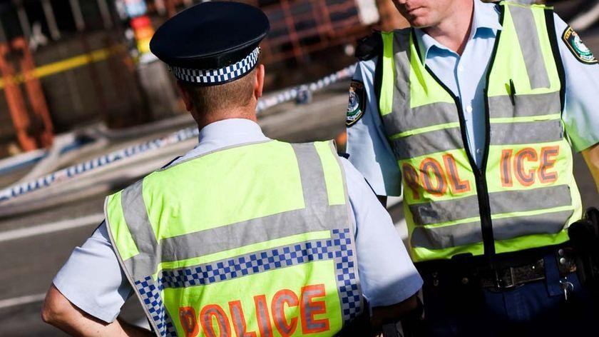 NSW police attend an incident