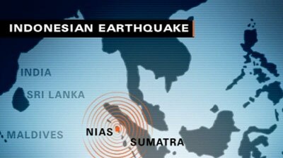 The 8.7 magnitude quake struck late on Monday night.