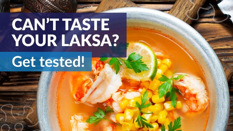 A COVID-19 awareness ad telling people to get tested if they can't taste their laksa.