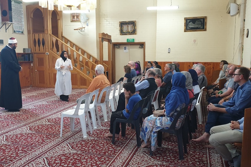 Q&A session at Al-Sadiq mosque Open Day