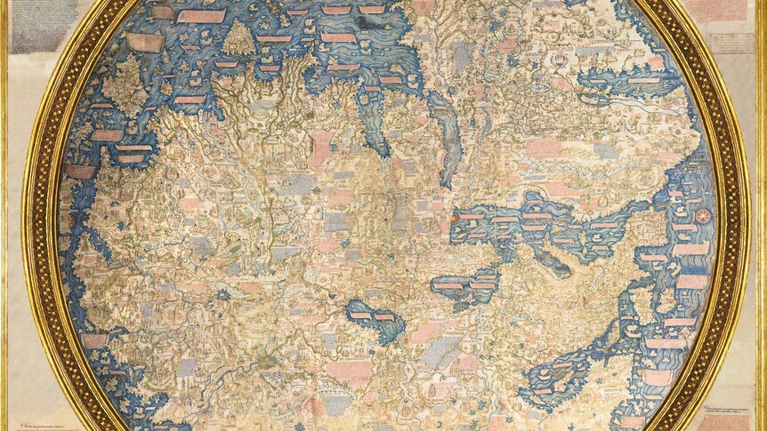 Map of the world 1448-1453, by Fra Mauro (c.1390-1459).