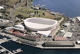 A concept design for an AFL stadium at Macquarie Point.