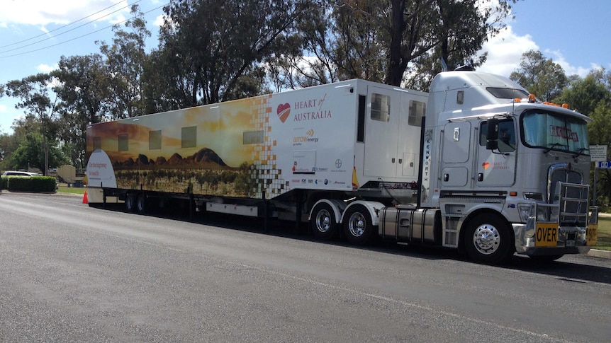The 'Heart of Australia' is heading for rural and regional areas of Queensland.