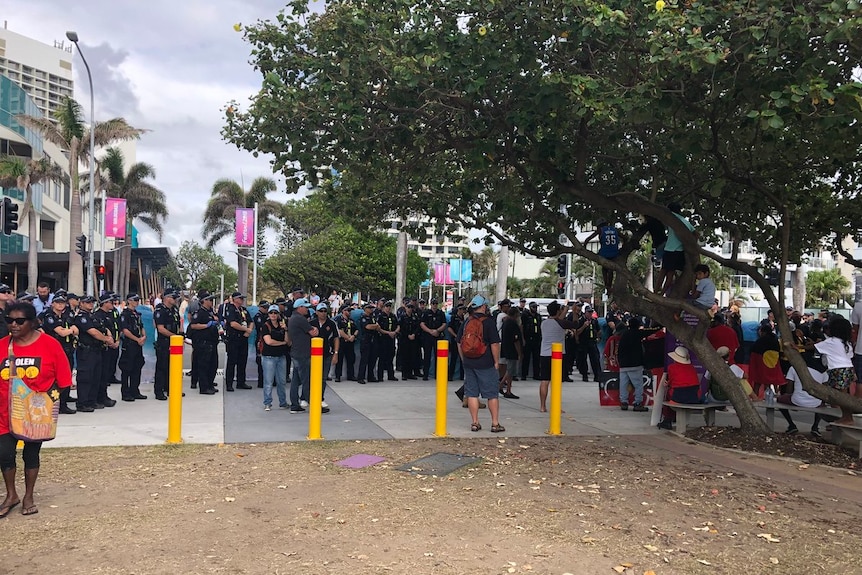 Up to 100 police monitoring Commonwealth Games' protest at Broadbeach on the Gold Coast